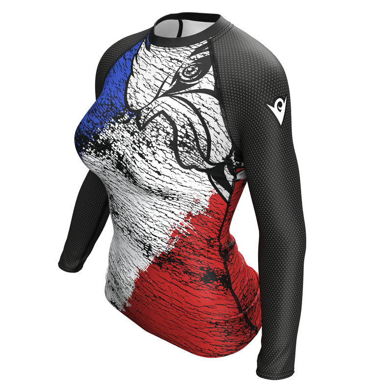 Carregue a imagem no visualizador da Galeria, França - Atleta Olímpico Urbano (Rash Guard Feminino)
