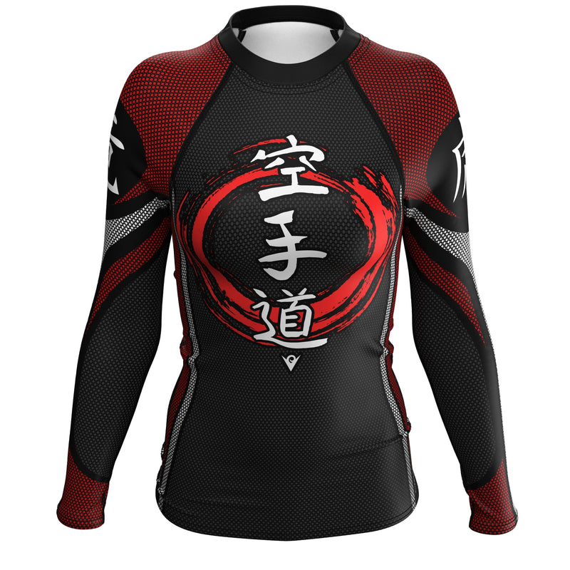 Load image into Gallery viewer, Karate-Do - Armadura de Treinamento (Rash Guard Feminina) Guerreira Marcial
