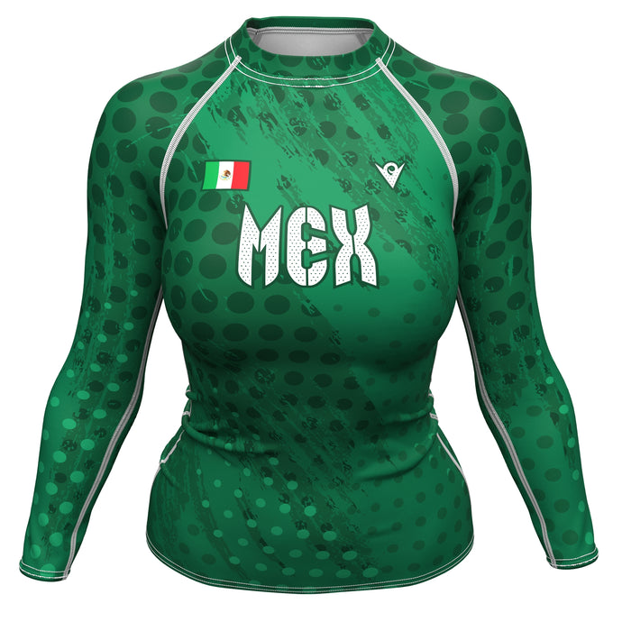 México - MEX 52 - Country Codes (Women's Rash Guard) Olympian