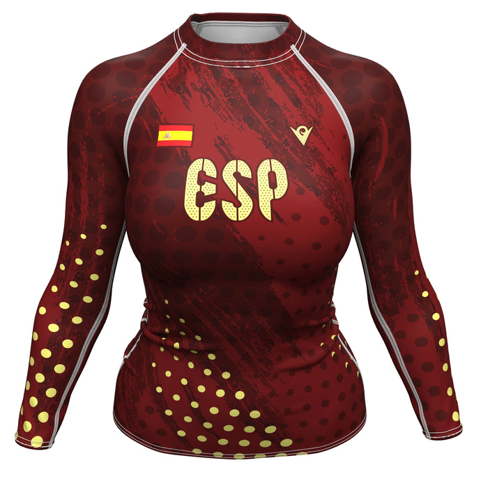 Spain (España) - ESP 34 - Country Codes (Women's Rash Guard) Olympian