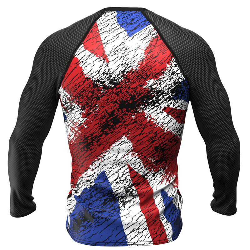 Carregue a imagem no visualizador da Galeria, Reino Unido (Bandeira Union Jack) - Olímpico Urbano (Rash Guard Masculino)
