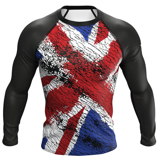 Reino Unido (Bandeira Union Jack) - Olímpico Urbano (Rash Guard Masculino)