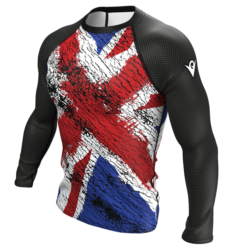 Carregue a imagem no visualizador da Galeria, Reino Unido (Bandeira Union Jack) - Olímpico Urbano (Rash Guard Masculino)
