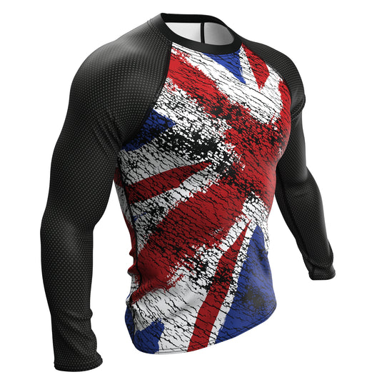 Reino Unido (Bandeira Union Jack) - Olímpico Urbano (Rash Guard Masculino)