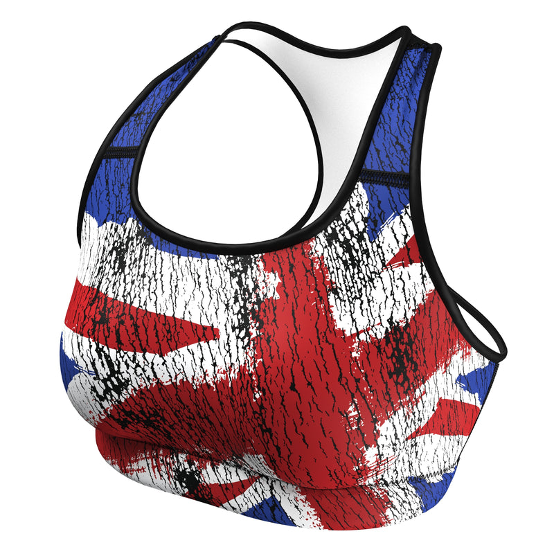 Carregue a imagem no visualizador da Galeria, Reino Unido (bandeira Union Jack) - atleta olímpico urbano (sutiã esportivo)
