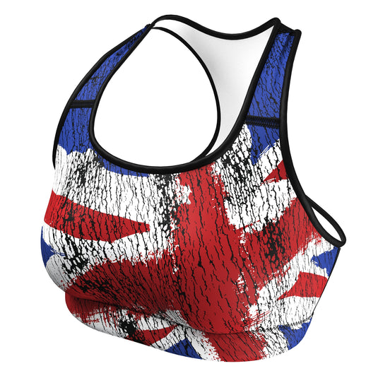 Reino Unido (bandeira Union Jack) - atleta olímpico urbano (sutiã esportivo)
