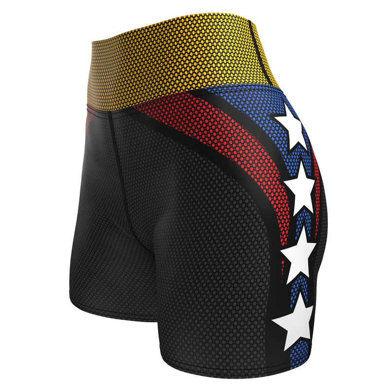 Load image into Gallery viewer, Venezuela - Galaxy (Women&#39;s Yoga Shorts) Olympian
