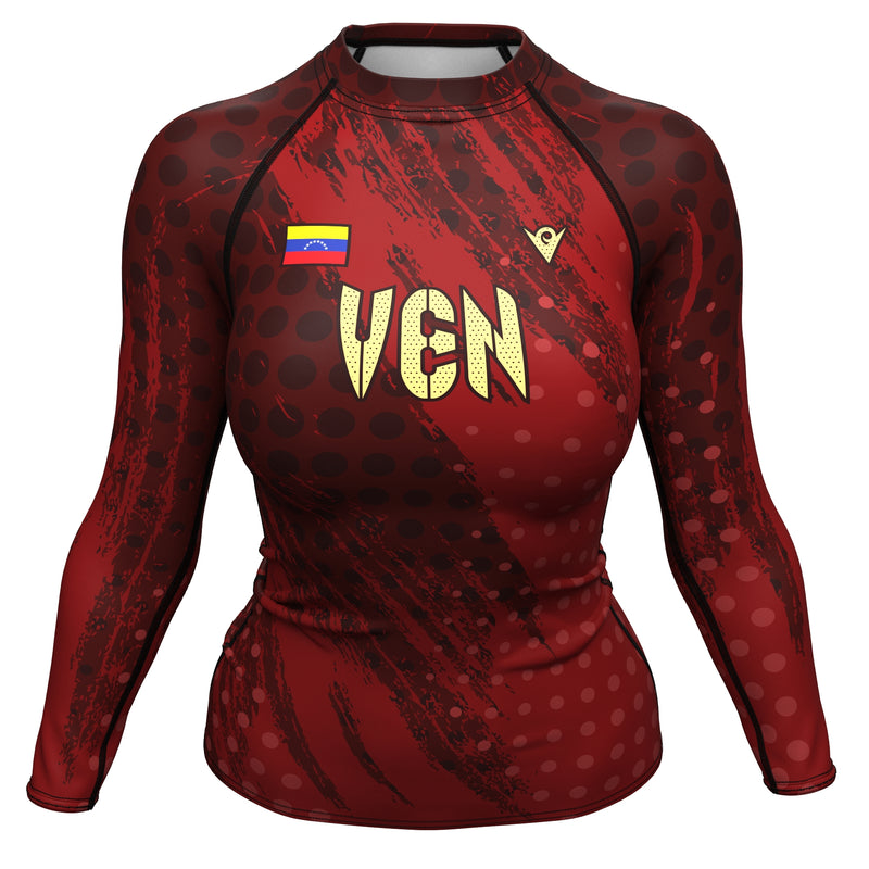 Load image into Gallery viewer, Venezuela - VEN 58 - Country Codes (Women&#39;s Rash Guard) Olympian
