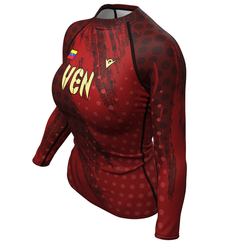 Load image into Gallery viewer, Venezuela - VEN 58 - Country Codes (Women&#39;s Rash Guard) Olympian
