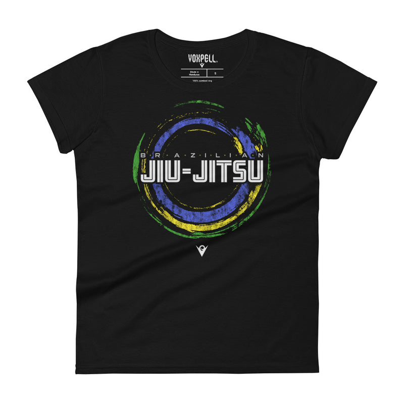 Load image into Gallery viewer, Brazilian Jiu-Jitsu (BJJ) (Women&#39;s Crew-neck T-shirt) Martial Warrior
