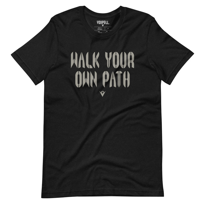 Carregue a imagem no visualizador da Galeria, Walk Your Own Path (Men&#39;s Crew-neck T-shirt) Excelsior
