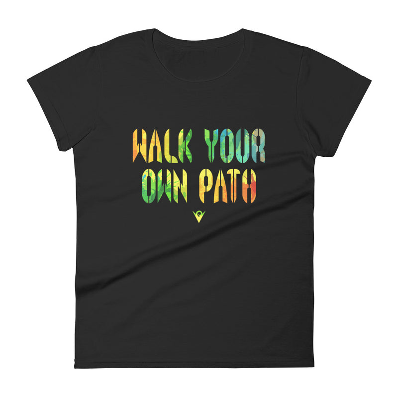 Load image into Gallery viewer, Walk Your Own Path – Picturesque (camiseta feminina com gola redonda) Excelsior
